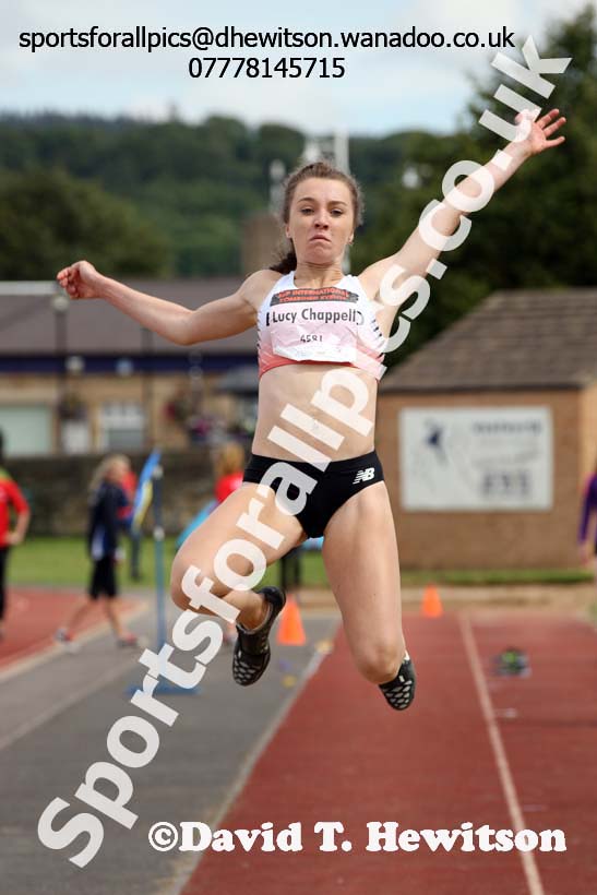 Womens under-20s long jump, EAP International Combined Events, Hexham Northumberland. Photo: David T. Hewitson/Sports for All Pics